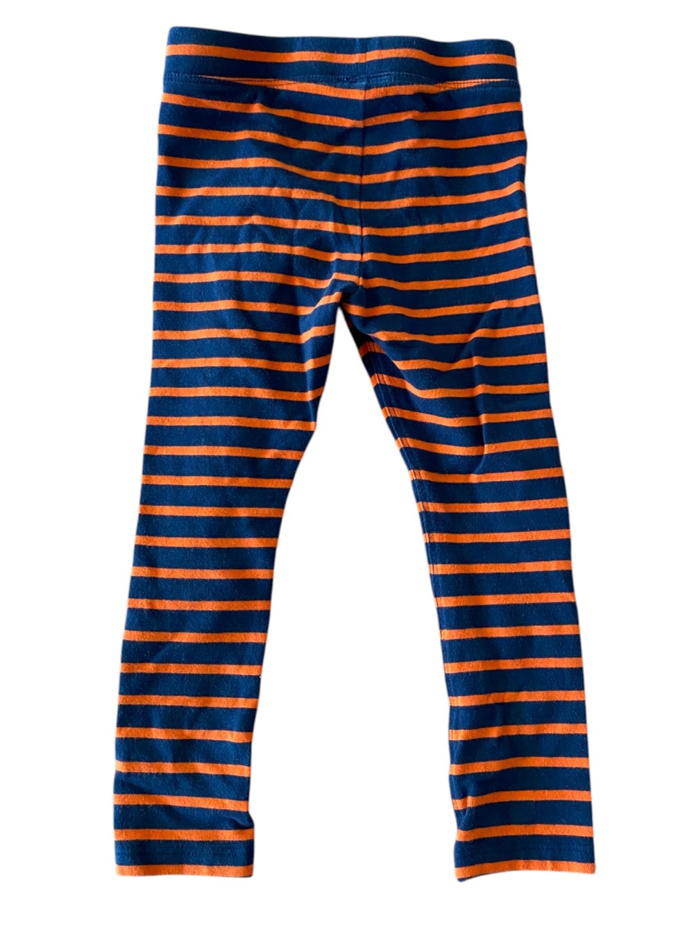 Vineyard Vines Kids Navy and Orange Striped Leggings